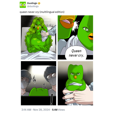 Duolingo's meme case on social media