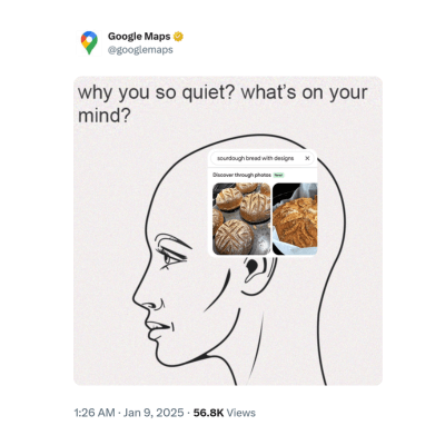 Google Maps' funny meme content